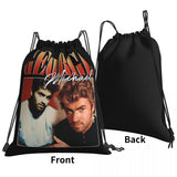George Michael 90S Drawstring Bags Gym Bag Vintage Shoe Bag