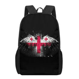 Georgia Flag 3D Pattern School Bag for Children Girls Boys