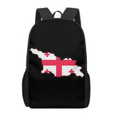 Georgia Flag 3D Pattern School Bag for Children Girls Boys