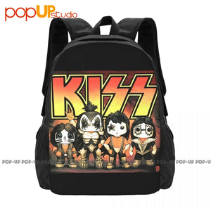 Chibi Kiss Lineup Backpack Large Capacity Training Eco Friendly