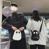 Funny Devil Zipper Messenger Shoulder Bag