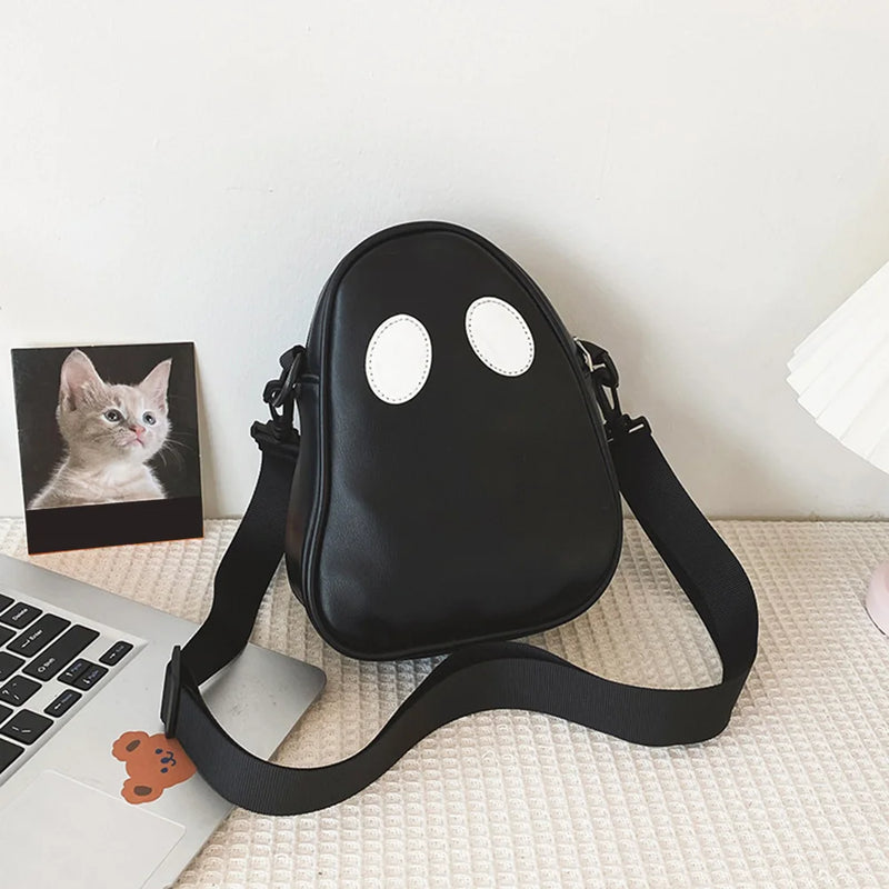 Funny Devil Zipper Messenger Shoulder Bag