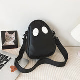 Funny Devil Zipper Messenger Shoulder Bag