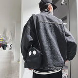 Funny Devil Zipper Messenger Shoulder Bag