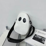 Funny Personality PU Shoulder Bag Devil Stitching Tide Satchel B