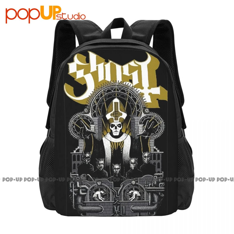 Ghost Bc Band Metal Father Backpack Large Capacity Print Training Sports Bag