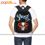 Ghost Bc Papa Halloween Metal Rock Band Backpack
