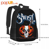 Ghost Bc Papa Halloween Metal Rock Band Backpack