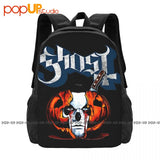 Ghost Bc Papa Halloween Metal Rock Band Backpack