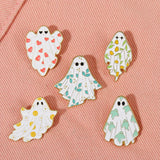Ghost Cat Pin Ghost Pin Ghost Brooch Halloween Ghost Grave Accessories Clothing