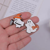 Ghost Cat Pin Ghost Pin Ghost Brooch Halloween Ghost Grave Accessories Clothing