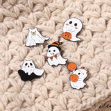 Ghost Cat Pin Ghost Pin Ghost Brooch Halloween Ghost Grave Accessories Clothing