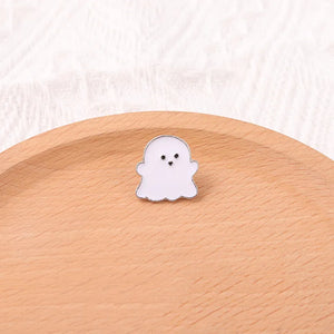 Ghost Enamel Pin Happy Boo Brooches Goth Gothic Metal Badges for Bag Clothes