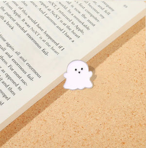 Ghost Enamel Pins Happy Boo Brooches Goth Gothic Metal Badges