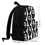 Ghost Face Women Men Teens Laptop School Bag