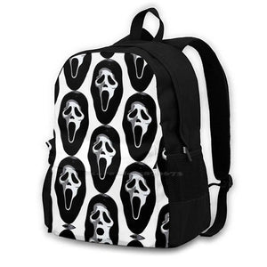 Ghost Face Women Men Teens Laptop School Bag