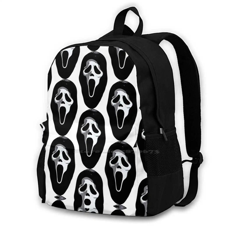 Ghost Face Women Men Teens Laptop School Bag