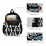 Ghost Face Women Men Teens Laptop School Bag