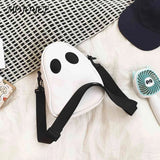 Funny Leather Shoulder Bag Devil Crossbody Handbags Small Casual Satchel