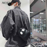 Funny Leather Shoulder Bag Devil Crossbody Handbags Small Casual Satchel