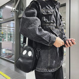 Ghost Funny Leather Shoulder Bag Devil Messenger Handbags Small Casual Satchel