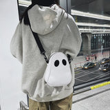 Ghost Funny Leather Shoulder Bag Devil PU Crossbody Bags