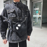 Ghost Funny Leather Shoulder Bag Devil PU Crossbody Bags