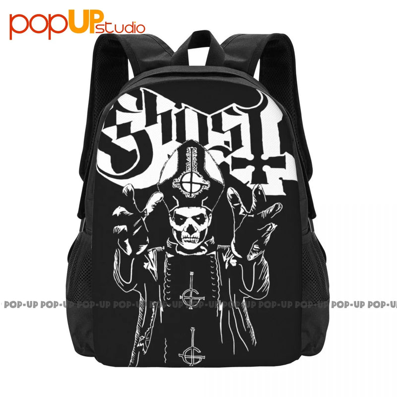Ghost Papa Wrath Heavydeath Metal Band Backpack