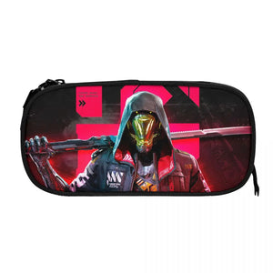 Ghostrunner Pen Box Student School Anime Zipper Pen Bag Child Stationery Bag