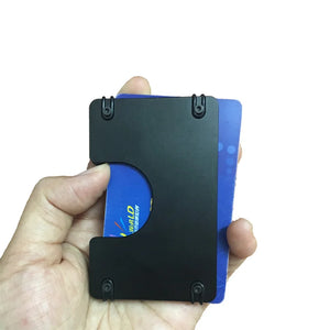 Gibo Auja Aluminum Men Wallet Card Holder Slim Elastic Card Case