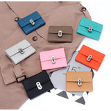 Women's Leather Short Purse Multi-card Money Clip
