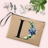 26 Letter Printing Woman's Make Up Bags Handbags Organizers Travel Toiletry Bags