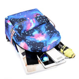 Girl Backpack USB Charging School Bag Teenage Women Large Capacity