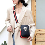 Small Square Shoulder Bag Canvas Crossbody Vintage Messenger Pack