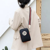 Small Square Shoulder Bag Canvas Crossbody Vintage Messenger Pack