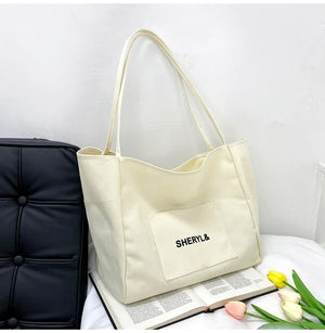 Girl Canvas Tote Bag Women Shopping Shoulder Messenger Bag