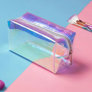 Girl Clutch High Cosmetic Bag Transparent Wash Bag Beauty PVC