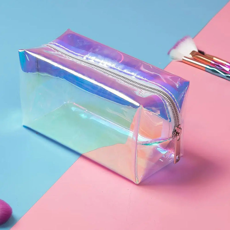 Girl Clutch High Cosmetic Bag Transparent Wash Bag Beauty PVC