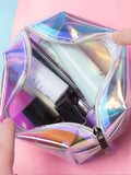Girl Clutch High Cosmetic Bag Transparent Wash Bag Beauty PVC