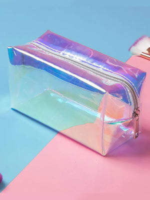 Girl Clutch High Cosmetic Bag Transparent Wash Bag Beauty PVC
