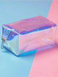 Girl Clutch High Cosmetic Bag Transparent Wash Bag Beauty PVC