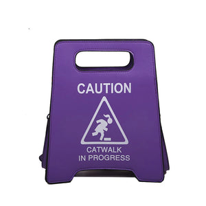 Fluorescent Letters Sign Crossbody Bag for Women