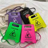 Fluorescent Letters Sign Crossbody Bag for Women
