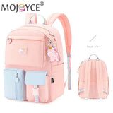 Girl Cartoon Backpack Middle School Student Book Bag Casual Travel Women Rucksac