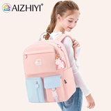 Girl Cartoon Backpack Middle School Student Book Bag Travel Rucksack
