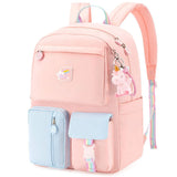 Girl Cartoon Backpack Middle School Student Book Bag Casual Travel Rucksack