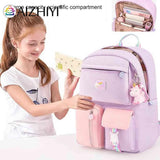 Girl Cartoon Backpack Middle School Student Book Bag Travel Rucksack