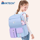 Girl Cartoon Backpack Middle School Student Book Bag Casual Travel Women Rucksac