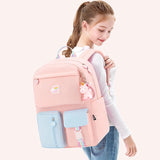 Girl Cartoon Backpack Middle School Student Book Bag Casual Travel Rucksack