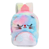 Plush Cat Backpack for Girls, Cute Kids Schoolbag